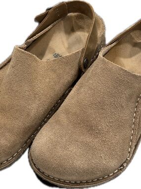 Birkenstock Lutry Premium Suede. Great Taupe. EU 43.